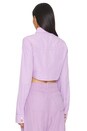 view 3 of 4 Stefy Crop Jacket in Lilac