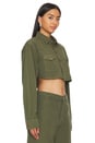 view 2 of 4 Stefy Crop Jacket in Military Green
