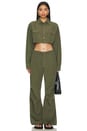 view 4 of 4 Stefy Crop Jacket in Military Green