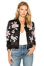 view 1 of 5 Floral Embroidered Jacket in Black