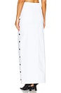 view 3 of 4 Elizabella Long Skirt in Blanc With Studs