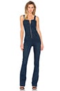 view 1 of 3 Zip Front Flare Jumpsuit in Hall