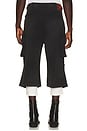view 3 of 5 Ripped Bermuda Shorts in Black