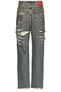 view 2 of 7 Big Daddy Denim Jeans in Blue & Brown Sugar