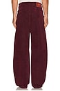 view 3 of 6 Daddy Corduroy Leather Trouser in Pigeon Blood
