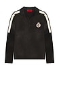 view 4 of 5 Academy Polo Double Sleeve Thermal in Vintage Black
