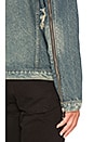 view 7 of 7 Distressed Denim Jacket in Indigo