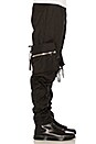 view 4 of 5 Twill Cargo Pant in Black