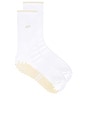 view 1 of 4 The Reformer Socks in White & Cream