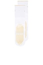 view 4 of 4 The Reformer Socks in White & Cream