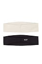 view 2 of 2 The Contour Headband in Black & Cream
