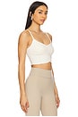 view 2 of 4 The Scrunch Sports Bra in Créme
