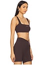 view 2 of 4 The Square Sports Bra in Espresso