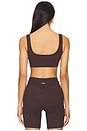 view 3 of 4 The Square Sports Bra in Espresso