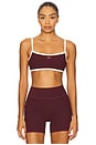 view 1 of 4 The Micro Sports Bra in Black Cherry & Cream