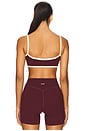 view 3 of 4 The Micro Sports Bra in Black Cherry & Cream