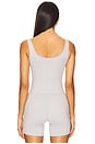 view 3 of 4 The Square Tank Top in Heather Grey