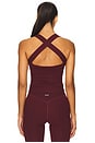 view 3 of 4 The Sculpt Tank Top in Black Cherry
