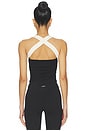 view 3 of 4 The Sculpt Tank Top in Black & Cream