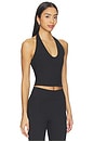 view 2 of 4 The Halter Tank Top in Black