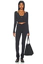 view 6 of 5 The Ballet Wrap Top in Black