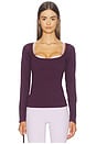 view 1 of 4 The Scoop Top in Plum
