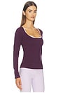 view 2 of 4 The Scoop Top in Plum
