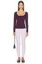 view 5 of 4 The Scoop Top in Plum