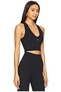 view 2 of 5 The V Tank Top in Black