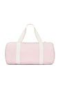 view 2 of 4 The Duffle Bag in Powder Pink & White