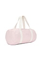 view 3 of 4 The Duffle Bag in Powder Pink & White