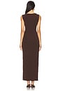 view 3 of 3 Nia Jersey Knit Gold Buckle Dress in Brown