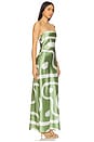 view 2 of 3 Shona Dress in Green Abstract Print