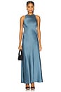 view 2 of 4 Aver Satin Maxi Dress in Blue