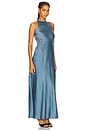 view 3 of 4 Aver Satin Maxi Dress in Blue