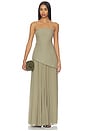 view 1 of 3 VESTIDO SIN TIRANTES KATHRYN in Olive
