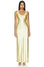 view 2 of 3 MAXI VESTIDO SATÉN PENELOPE in Lemon