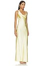 view 3 of 3 MAXI VESTIDO SATÉN PENELOPE in Lemon