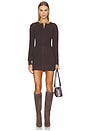 view 1 of 3 Lenne Sweater Knit Dress in Chocolate