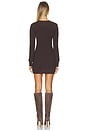 view 4 of 3 Lenne Sweater Knit Dress in Chocolate
