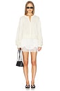 view 5 of 6 Laura Satin Shorts in Cream