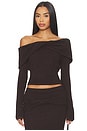 view 1 of 4 Selene Top in Chocolate