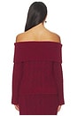 view 3 of 4 TOP STYLE PULL DALIA BARDOT in Burgundy