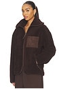 view 2 of 4 Zara Zip Up Fleece in Chocolate
