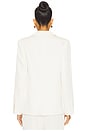 view 4 of 5 Camille Satin Blazer in Cream