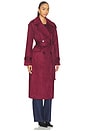 view 3 of 4 Wallace Coat in Burgundy