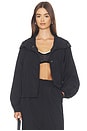 view 1 of 5 Tyla Funnel Neck Jacket in Black