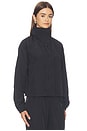 view 4 of 5 Tyla Funnel Neck Jacket in Black