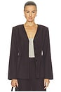 view 2 of 5 Ambra Blazer Jacket in Purple