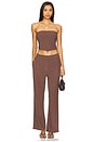 view 5 of 6 Macie Linen Trouser in Brown